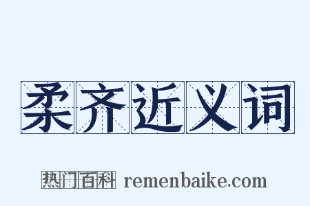 柔齐近义词是什么意思的图片